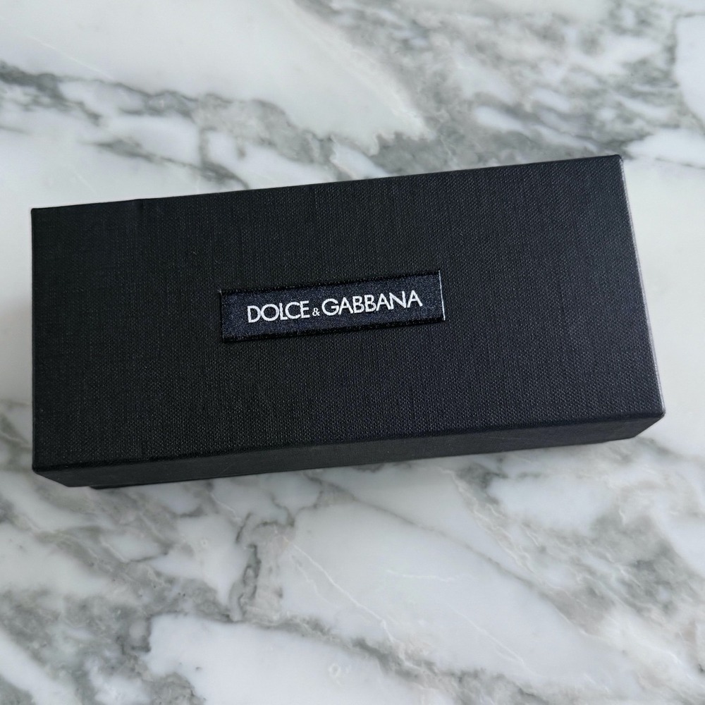 Dolce & Gabbana Black Textured Logo Accessory Eyewear Box